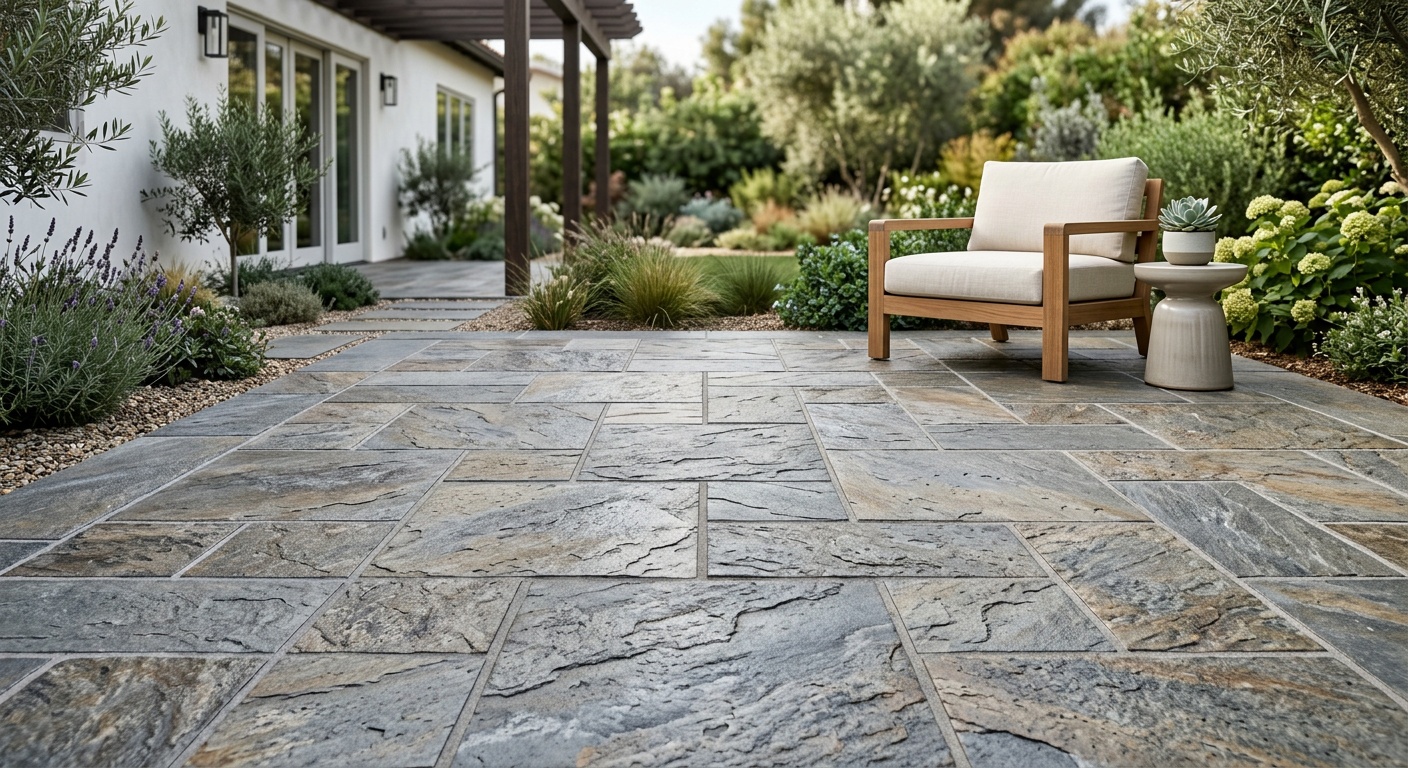 Outdoor patio flooring