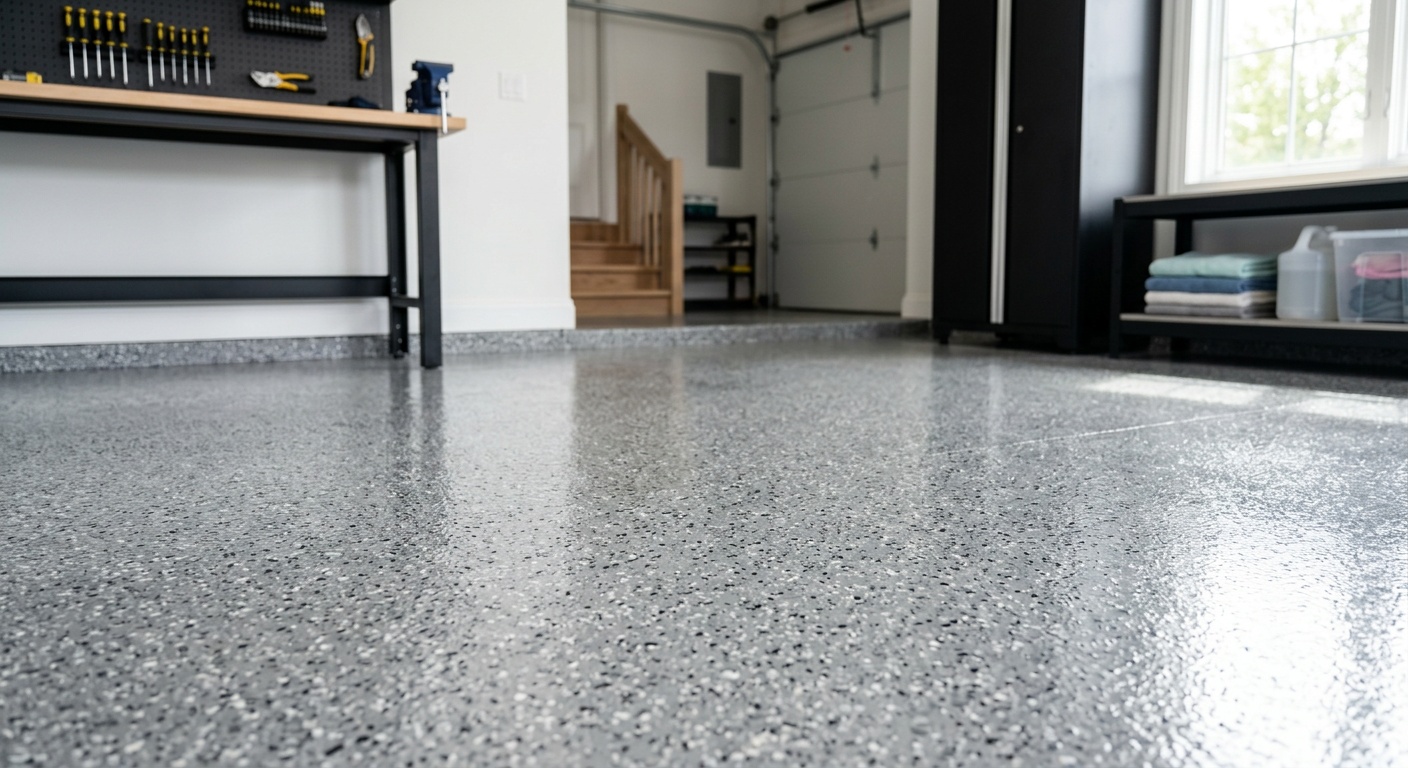 Epoxy garage floor