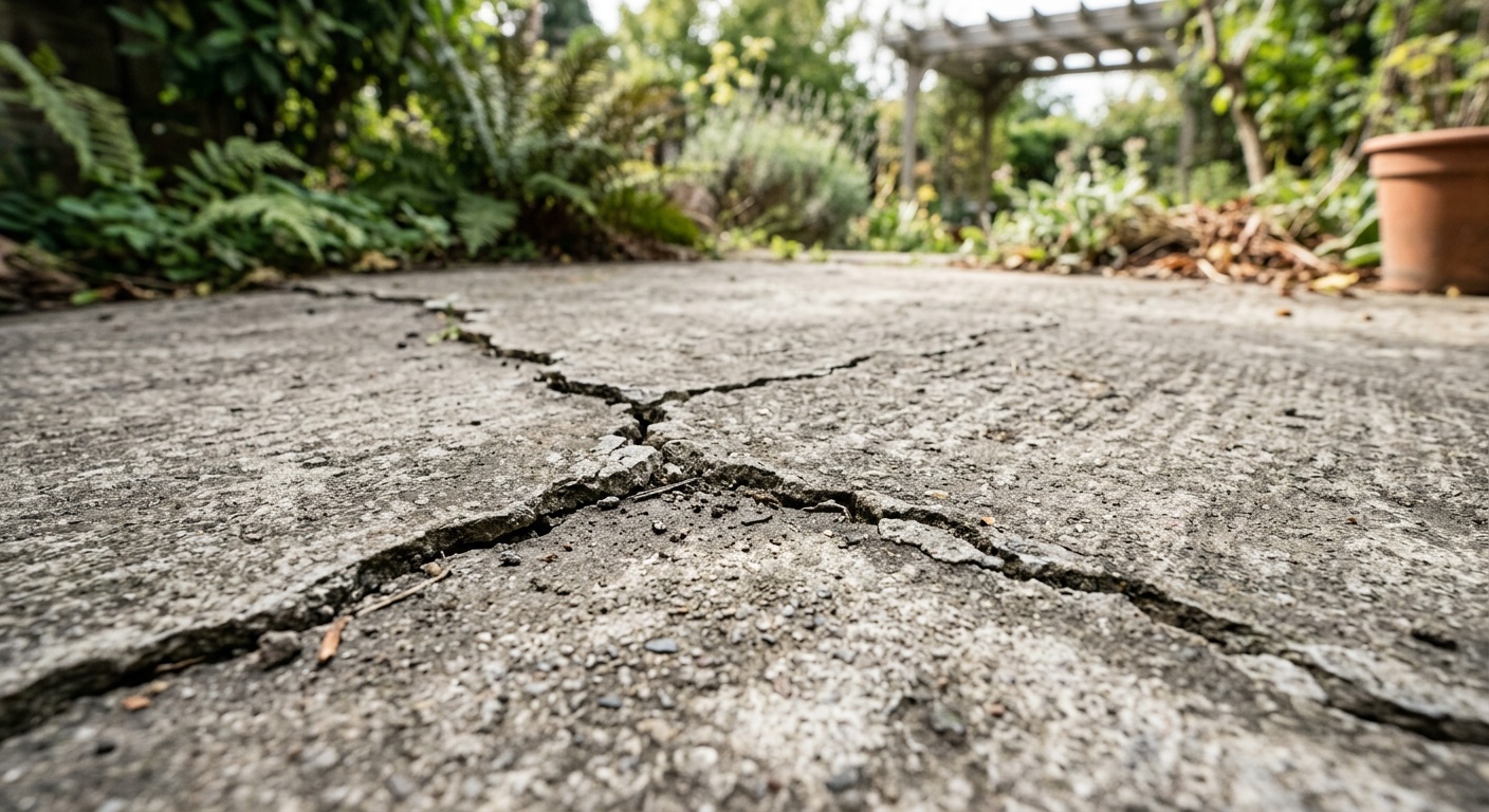 Concrete patio maintenance